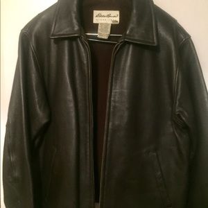 EDDIE BAUER; Unisex Leather Jacket.